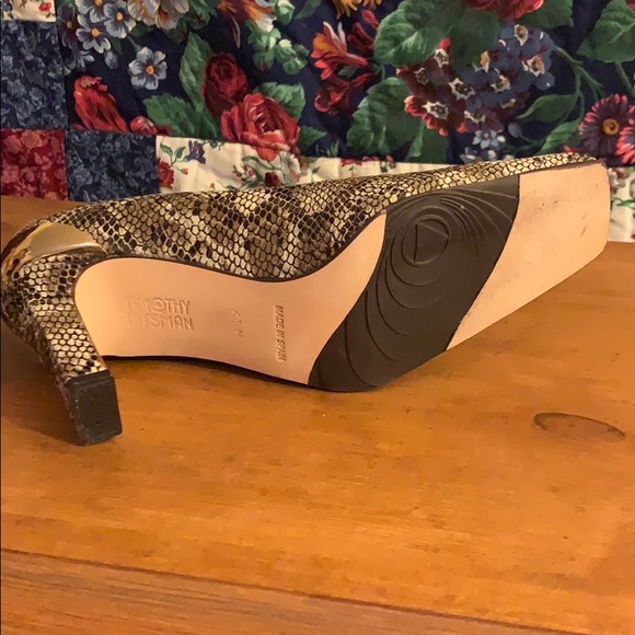 Timothy Hitsman Snakeskin size 6.5 Heels - Picture 6 of 8